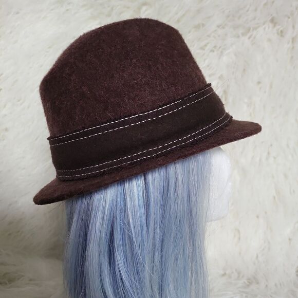Brown Wool Bucket Hat NWOT - Picture 4 of 7